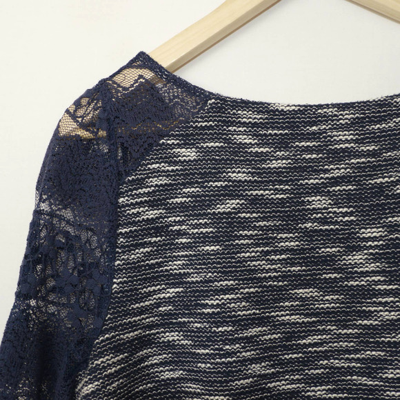 Anthropologie Postmark Patel 3/4 Lace Top Size M - Picture 6 of 8